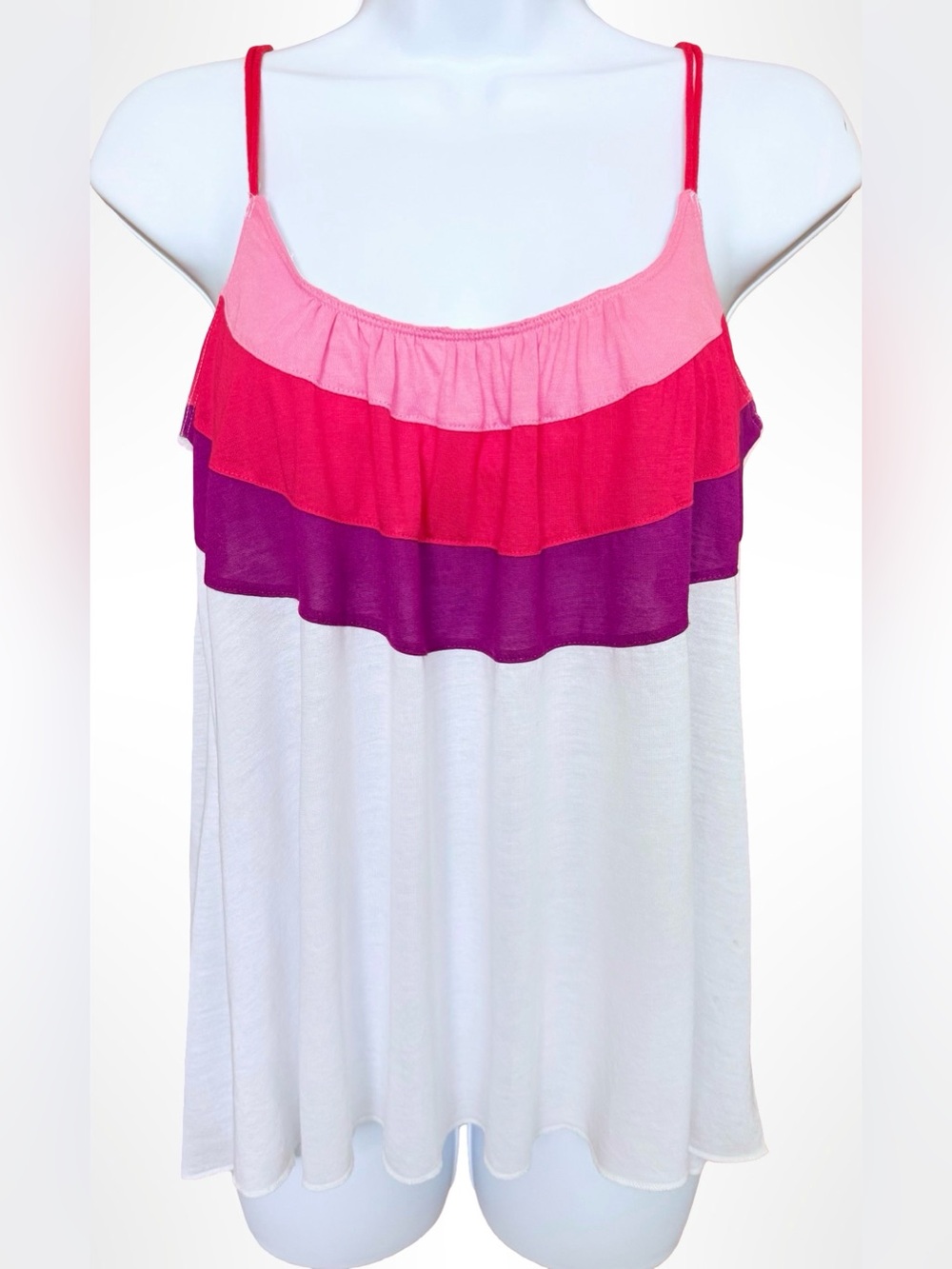 RARE Y2K Aeropostale Cami Tank Babydoll Indie 2000s Coconut Girl Festival Grunge
